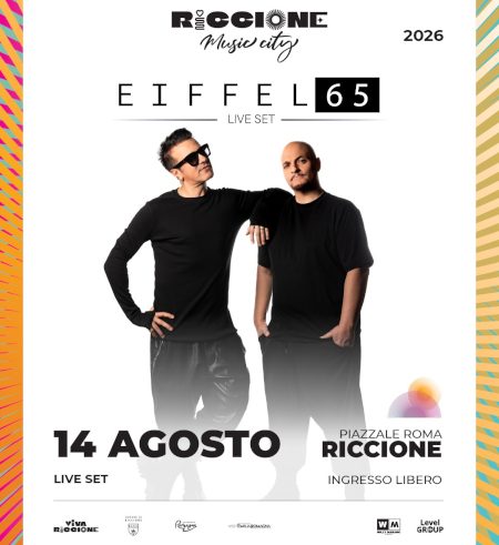 Eiffel 65 in concerto a Riccione il 14 agosto