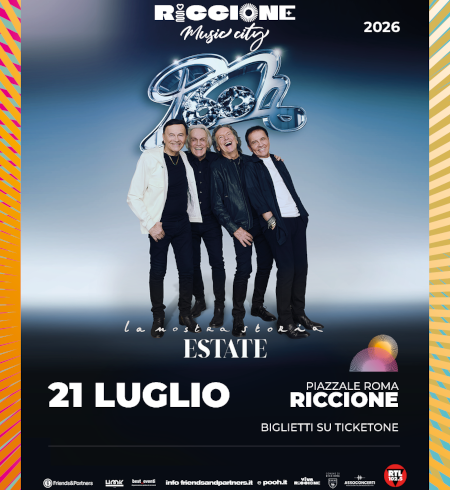 I Pooh in concerto a Riccione il 21 Luglio
