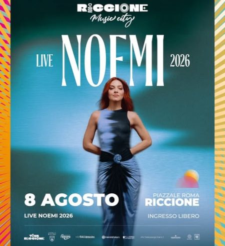 Noemi in concerto a Riccione l’8 Agosto 2026