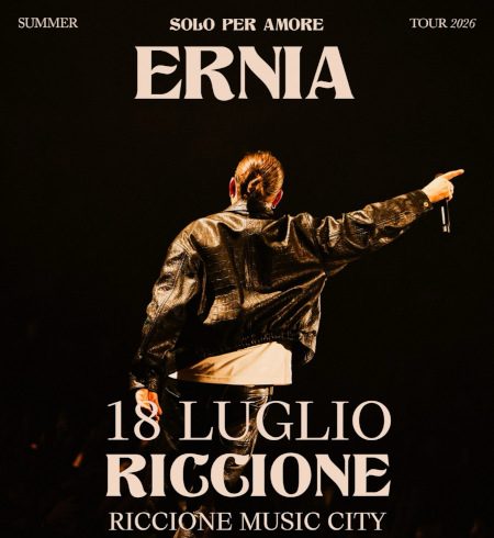 Ernia in concerto a Riccione il 18 luglio 2026